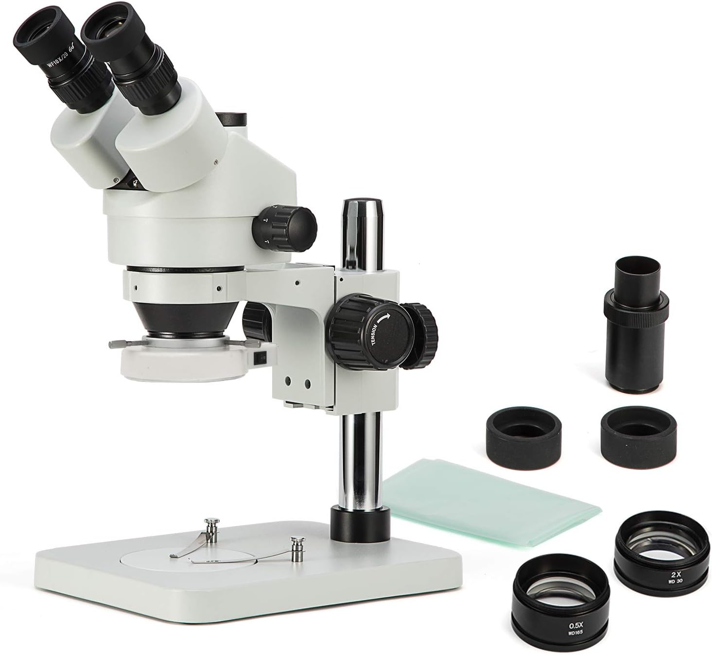 SWIFT Trinocular Stereo Zoom Microscope with 56-Bulb LED Ring Light