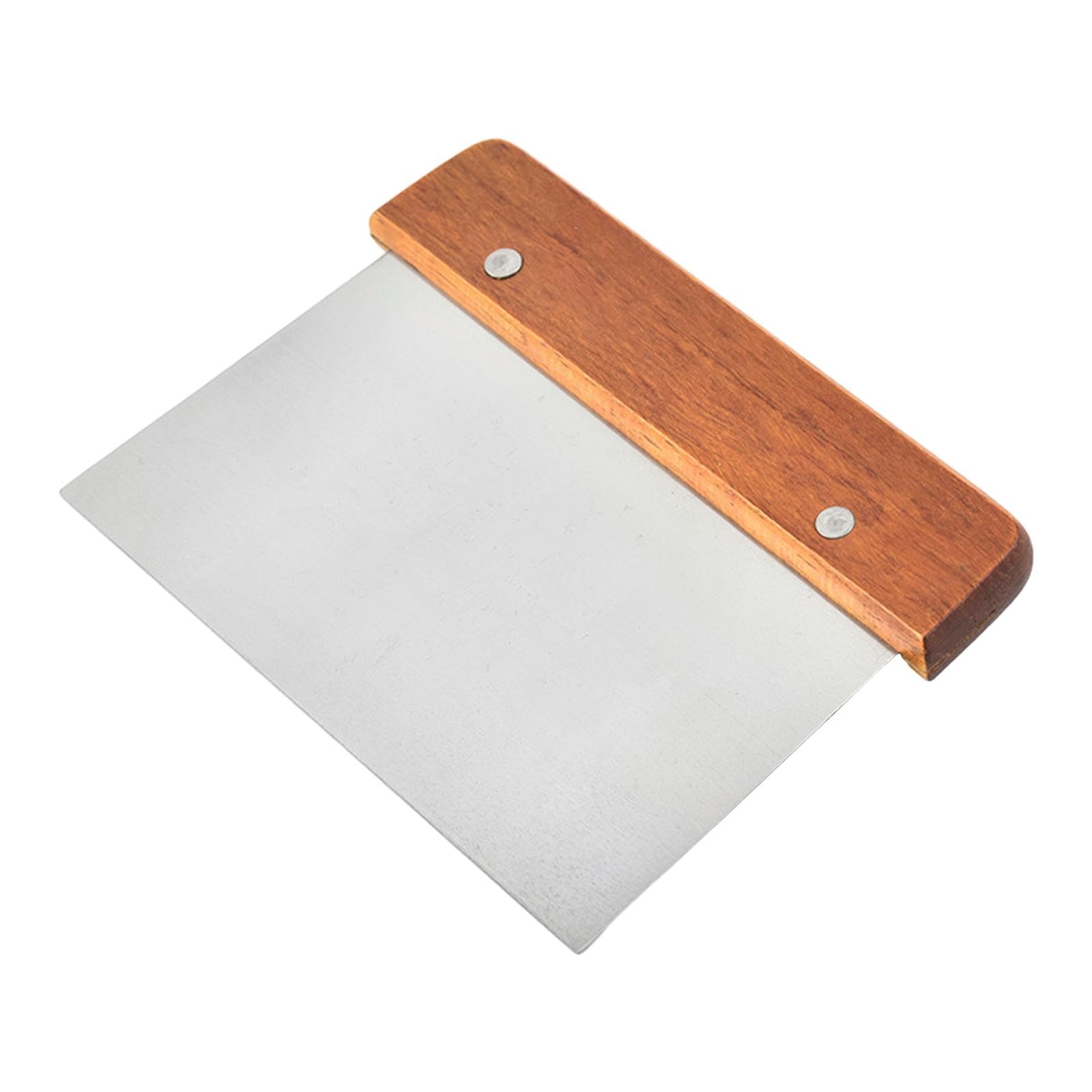 Accesorio de cocina de pastelería de acero inoxidable con mango de madera noble para hornear