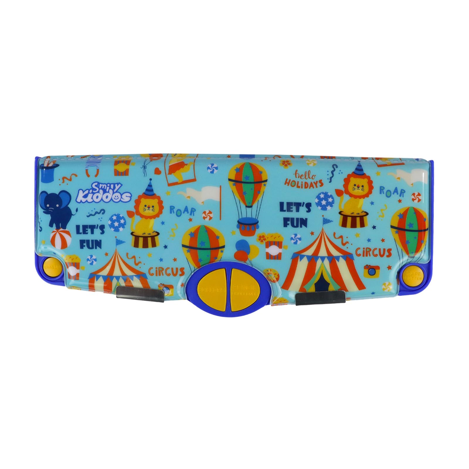Smily Kiddos Multi Functional Pop Out Pencil Box for Kids Stationery for Children | 24.5 x 4 x 10cm | - Circus Theme - Light Blue (B0CVB5M6KQ) Amazon Price History, Amazon Price Tracker