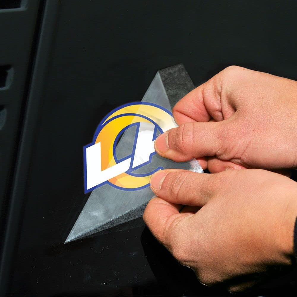 NFL St. Louis Rams 63090011 Perfect Cut Color Decal, 4" x 4", Black - Image 2