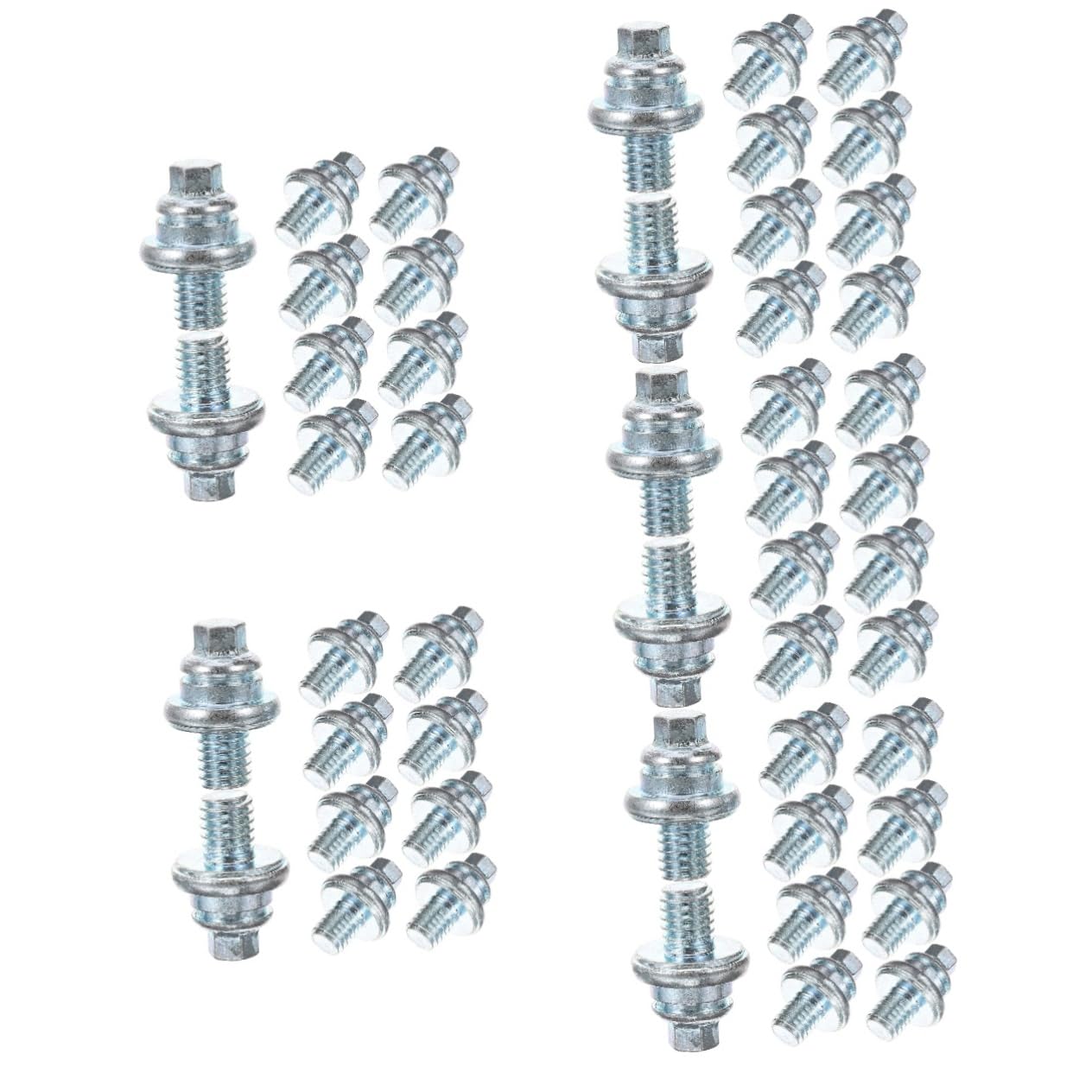 iplusmile 50piezas De Terminal De Batería De Coche Juego De Hexagonales Para Conexiones De Batería Resistentes Vibraciones Para Automotriz y Marino