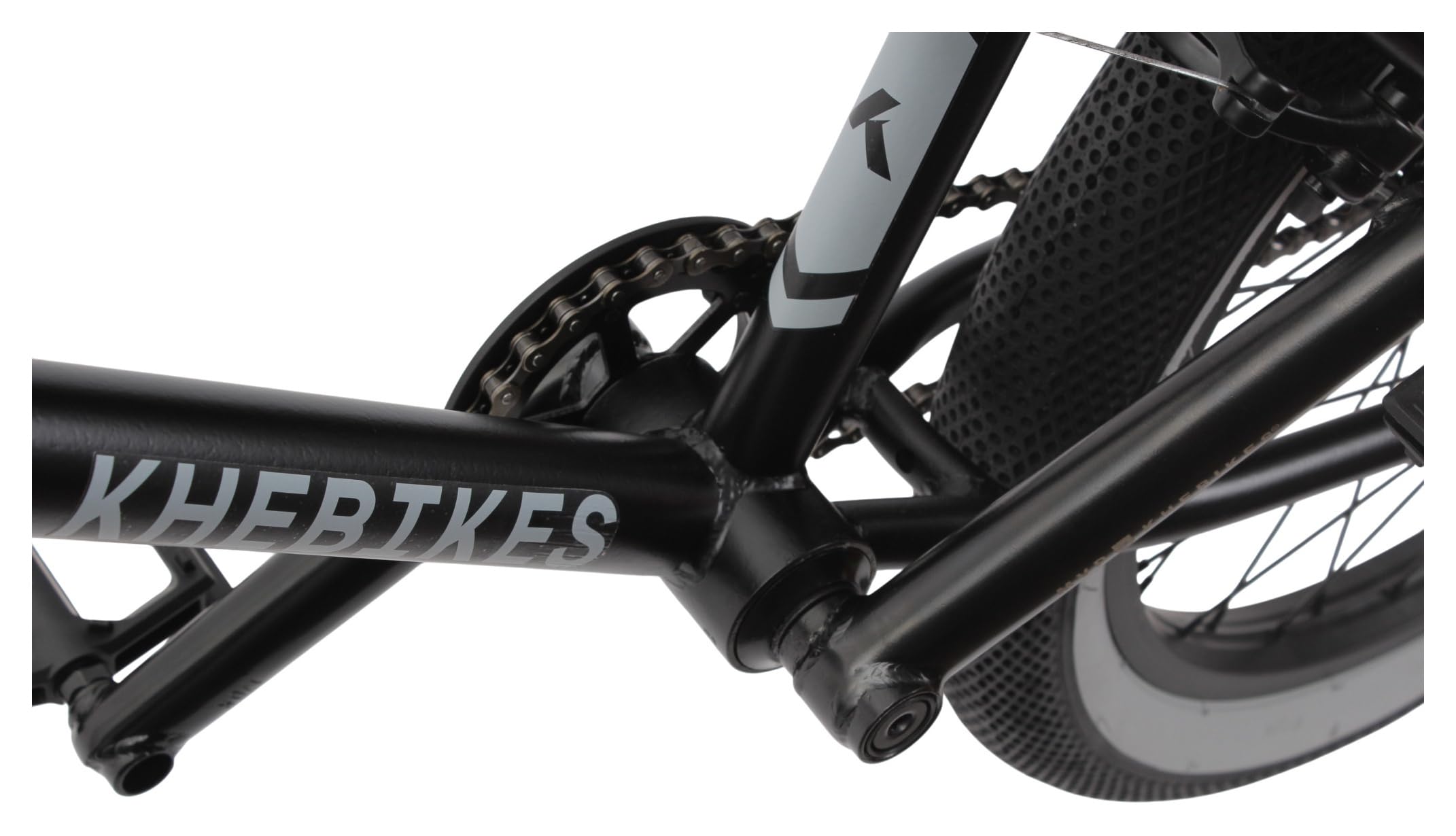 KHEbikes KHE Derrick Vélo BMX 20", léger, 11,1 kg, BMX Freestyle pour débutants et confirmés, tube supérieur de 20,6", 2025, noir mat