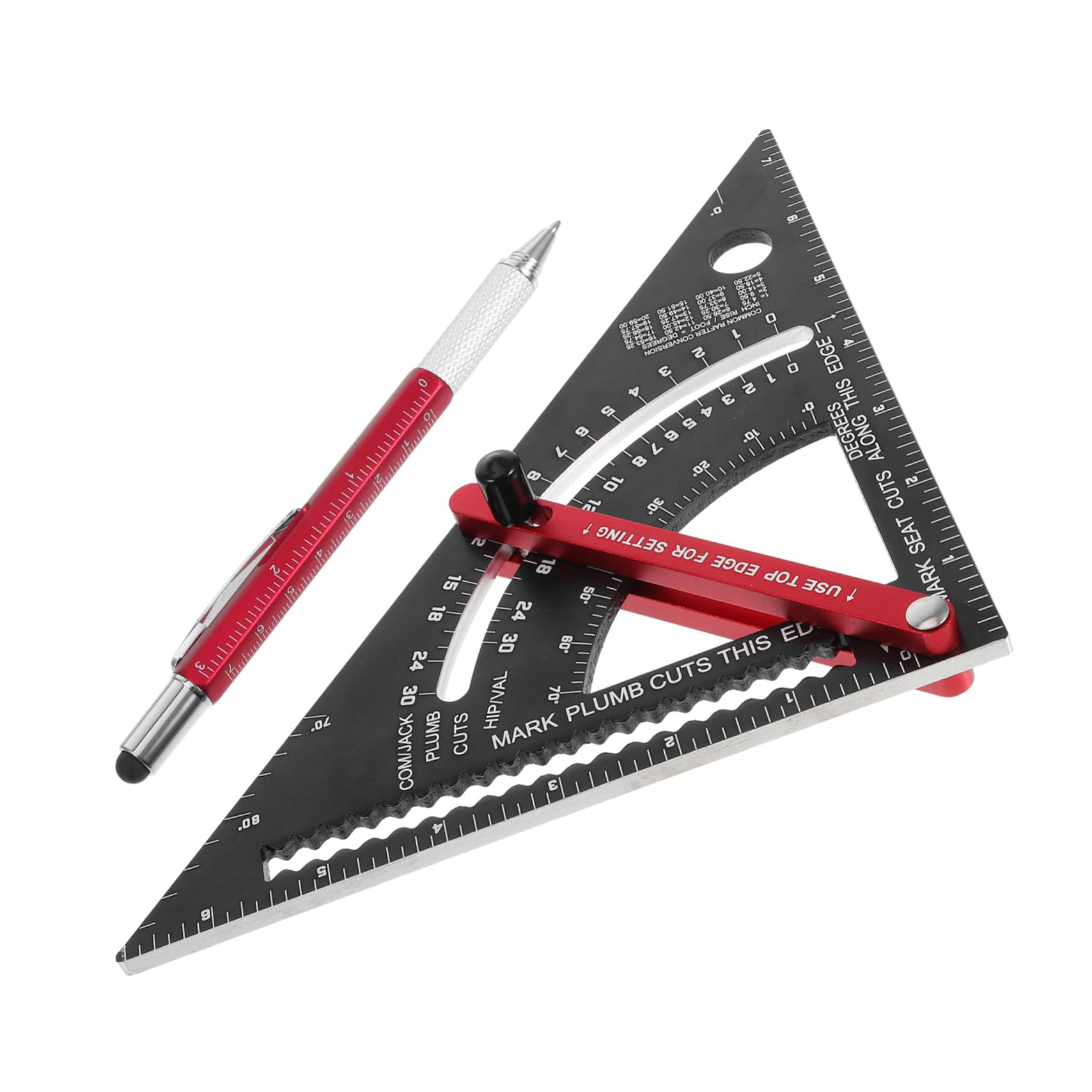 Zimmermannsquadrat Holzbearbeitungswerkzeuge 2 Stück Stift Aluminium Dreieck Lineal Mit Markierungsstift Escuadras De Construccion