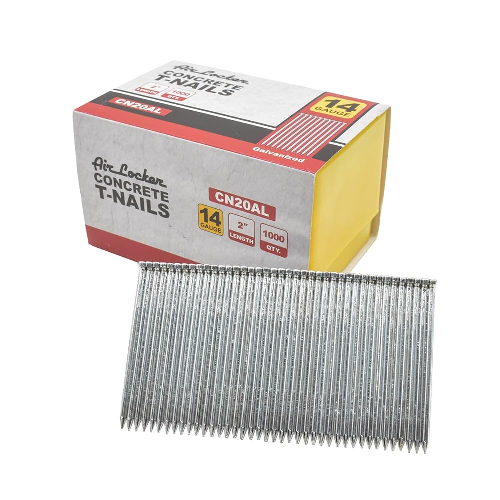 Air Locker CN20AL 14 Gauge Concrete T-Nails for Concrete Nailers 2