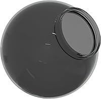 Vista 22 de KastLite Globo de poste de lámpara de acrílico transparente de 8 pulgadas, textura suave con cuello de tornillo de 3.24 pulgadas, fabricado
