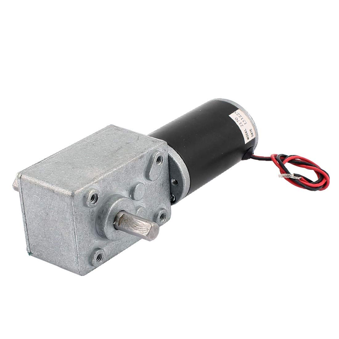 DC 24V 15RPM 8mmx15mm Dual D-Shape Shaft Electric Power Turbo Motoriduttore a vite(DC 24 ν 15 RPM 8mm x 15mm Dual D-Form Welle Electric Power Turbo Worm Getriebemotor