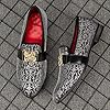 MEIJIANA Men Loafers Luxury Wedding Dress Shoes Fashion Party Loafers for Men, Black-01,9 UK #5