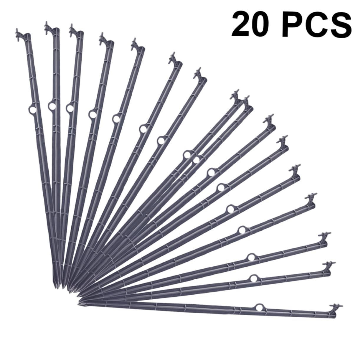 NOLITOY 20 piezas Soporte para Microaspersor de Accesorio para Riego por Goteo Estaca para Jardín Diseño para Insertar Suelo Resistente y Multifuncional para Huerto y Césped