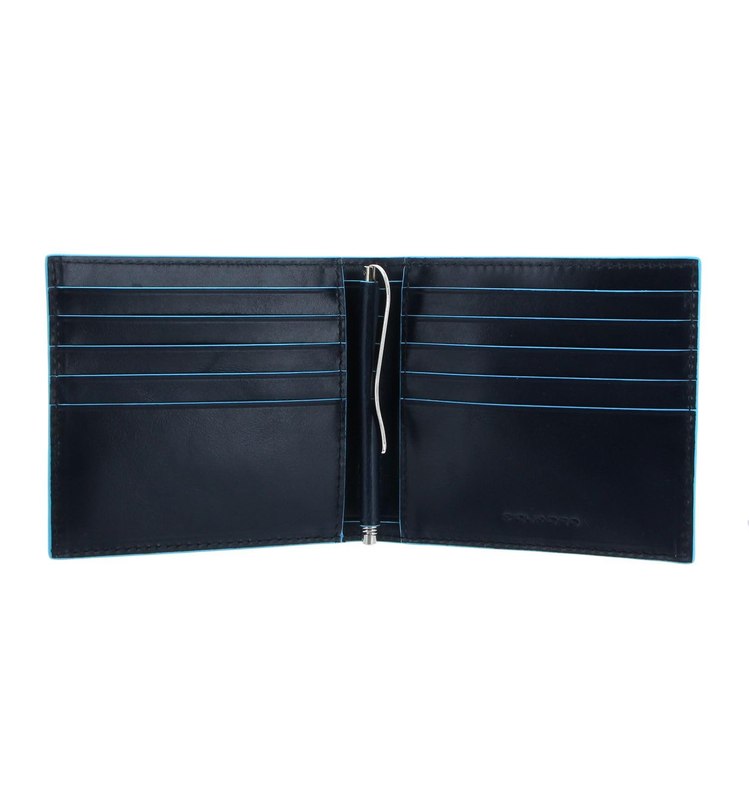 Piquadro PU1666B2/BLU2 Blue Square Portafogli in pelle, Blu, 10 cm