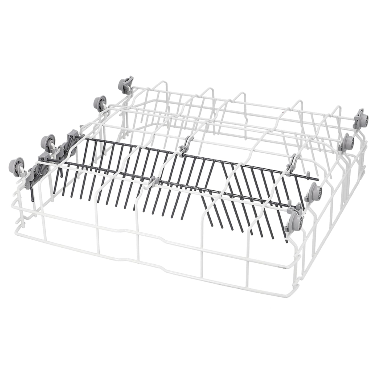 LPPP Geschirrkorb unten kompatibel mit Bosch Siemens 775102 Geschirrspüler | Unterkorb für Neff Constructa Balay, 00775102 ersetzt 00686540, 525 x 515 x 140 mm, 8 Rollen, 2 Einsätze, für Spülmaschine