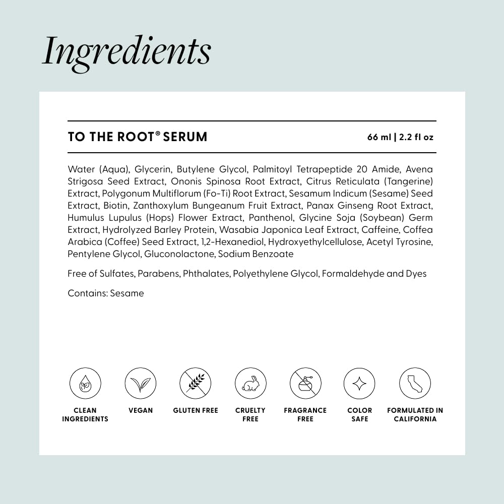 Arey To The Root Hair Serum for Women & Men | Slows Grey Hair Growth & Preserves Pigment in 3-6 Months | Promotes Healthier Hair & Adds Volume | Vegan, Oil-Free, Scent-Free Formula (1 Month) - Image 5