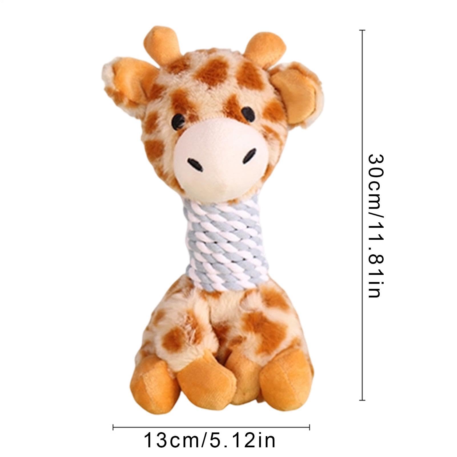 Jouet couineur interactif en forme d'animal en peluche pour petits chiens