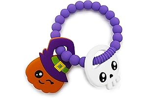 Charming Infant Halloween Pumpkin Teether Set of 2