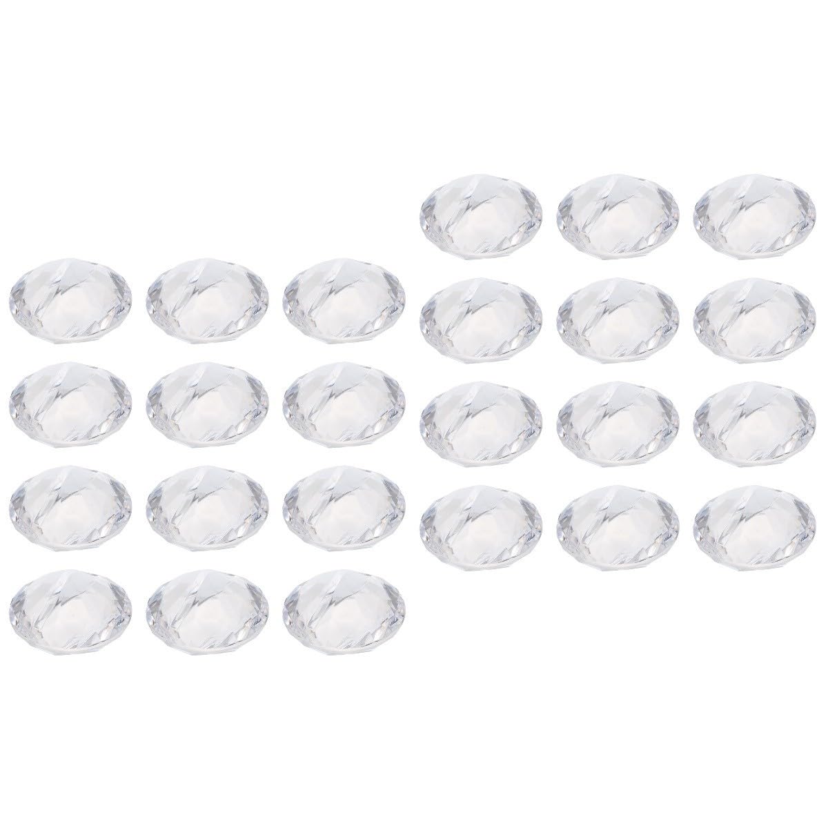 Tofficu 24pezzi Clip Memo Trasparente Per Ufficio Fermacarte Decorativi Per Eventi e Cerimonie Supporto Per Biglietti Da Visita e Numeri Di Tavolo Adatti Matrimoni e Feste