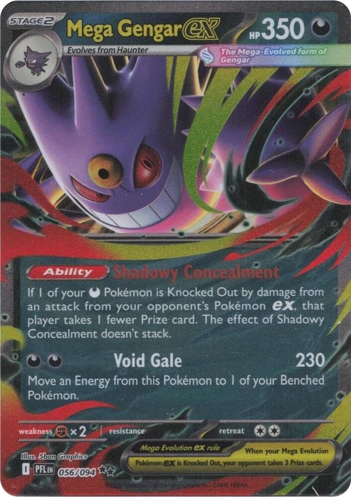 【PSA10】メガゲンガーex MA ポケモンカード MEGA GENGAR Amazon.com: Pokemon - Mega Gengar ex - 056/094 - ME02: Phantasmal