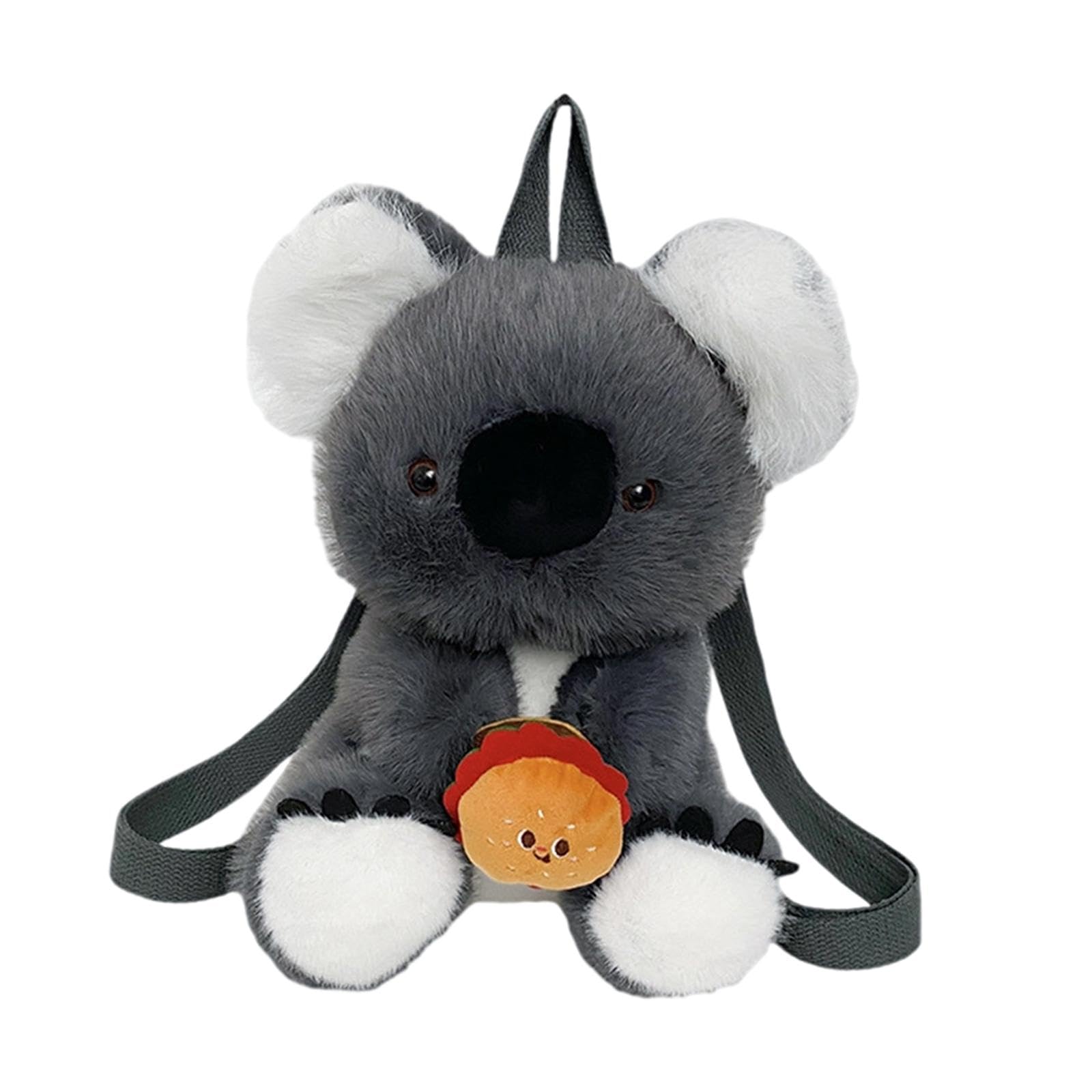 Koala Plush Toy Backpack Lovely Stuffed Animal Backpack for Girls Kids Party Hamburger-image-22