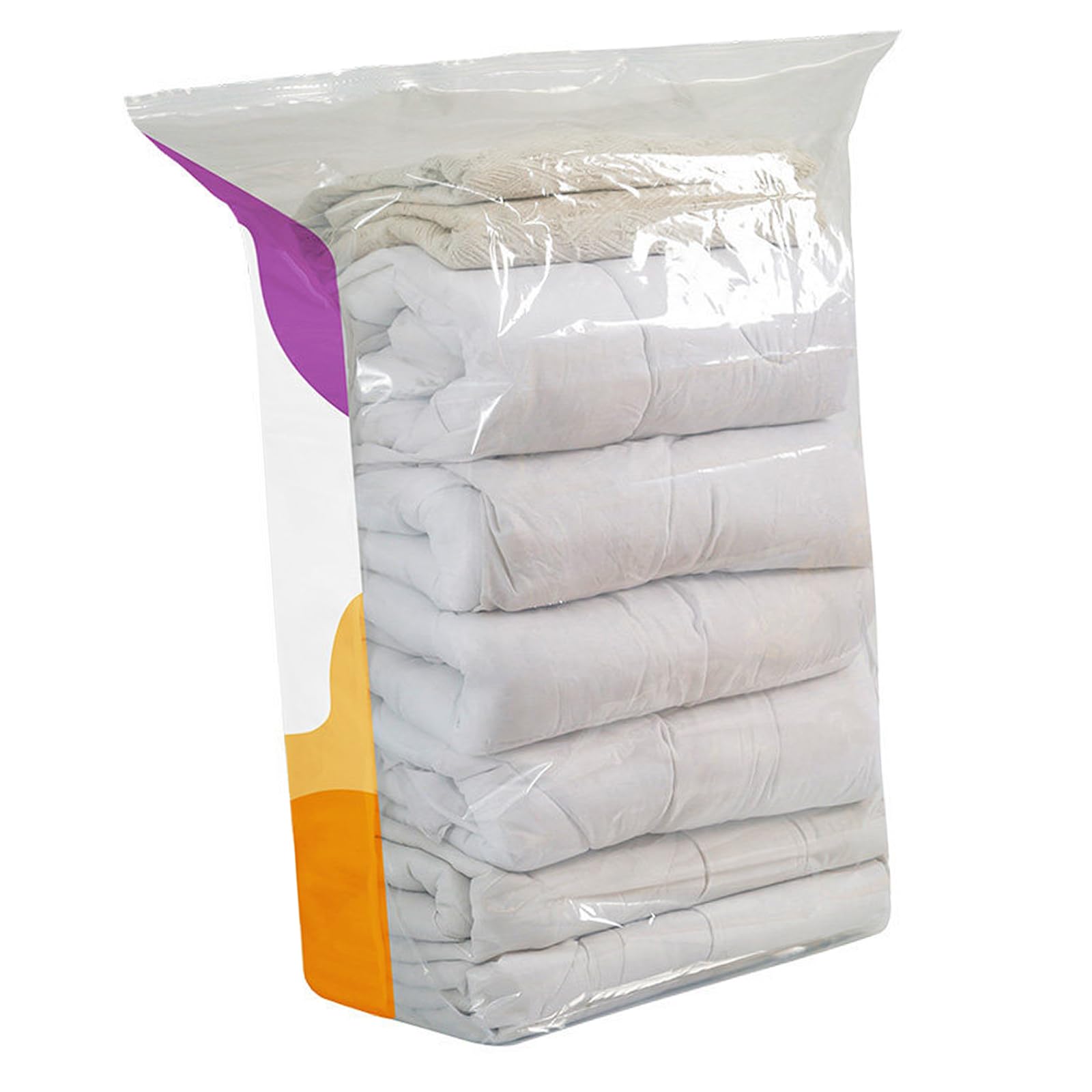 carotoe Portable Vacuum Storage Bags 5 Pack, Manual Compression Bags for Clothes and Bedding, Space Saving Closet Storage Vacuum Compression Clothes Bedding