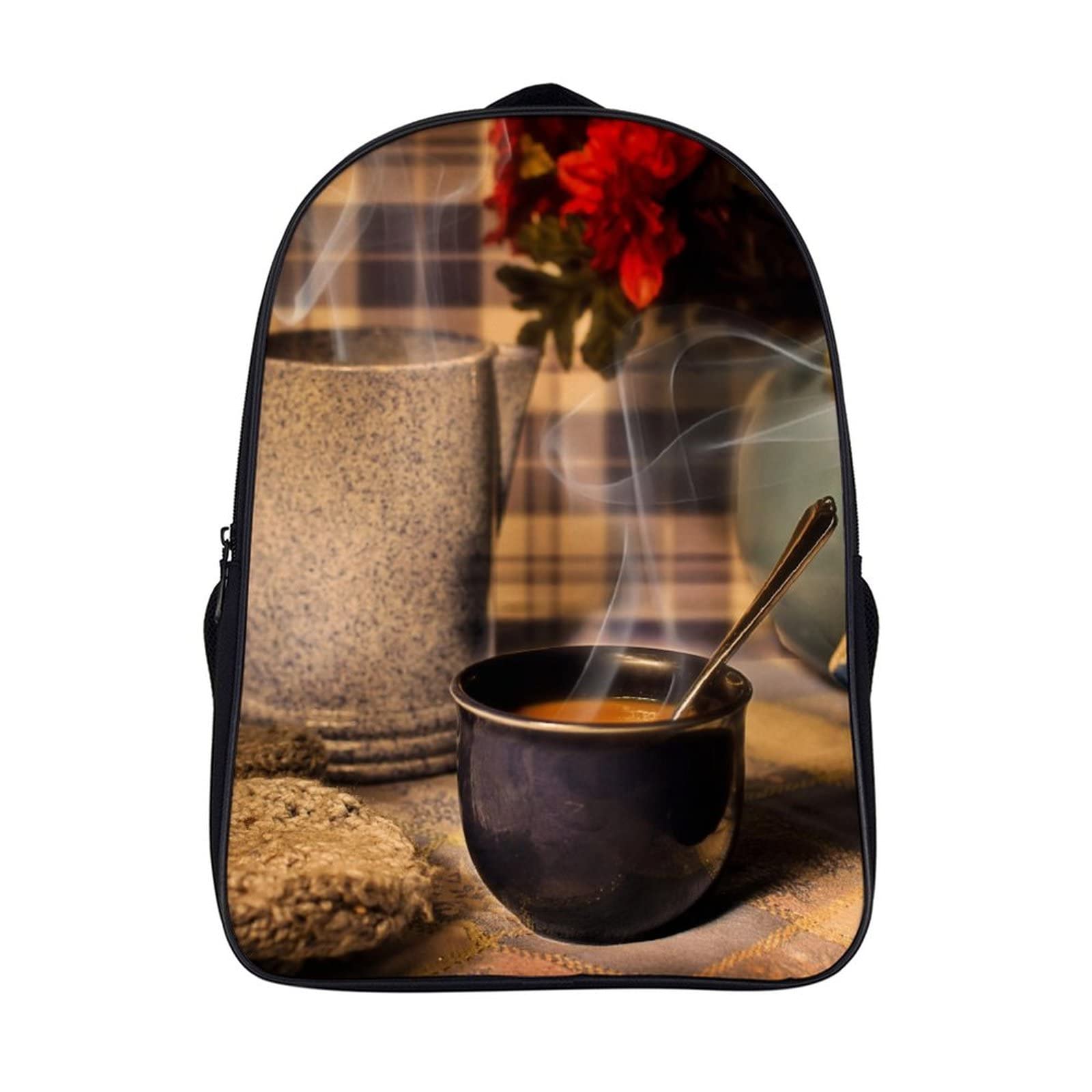 Sac à dos d'école pour enfants cool 3D rigide café