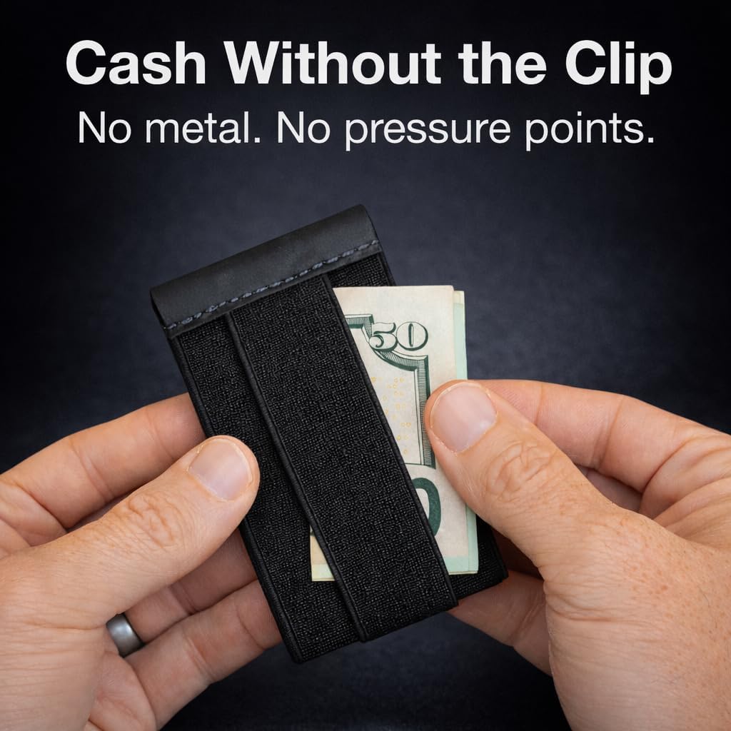Modern Carry Quick Draw Eclipse Minimalist Card Holder – Fast Access with Secure Core Protection, Slim Front Pocket Wallet Alternative for Men & Women (Black)