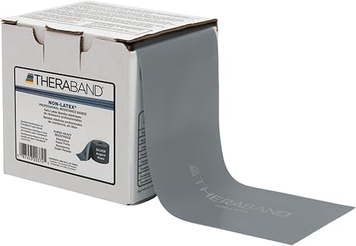 Miniatura 8 de THERABAND Resistance Band 25 Yard Roll Non-Latex Professional Elastic Stretch Bands for Upper  Lower Body Exercise Workouts Physical Therapy Lower