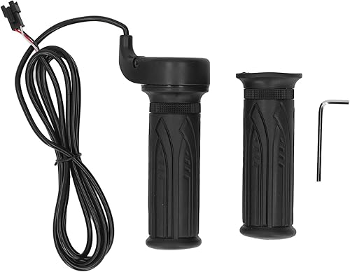 Empuñadura del acelerador de bicicleta, acelerador giratorio de bicicleta eléctrica 20X portátil para manillar de 0.9 in