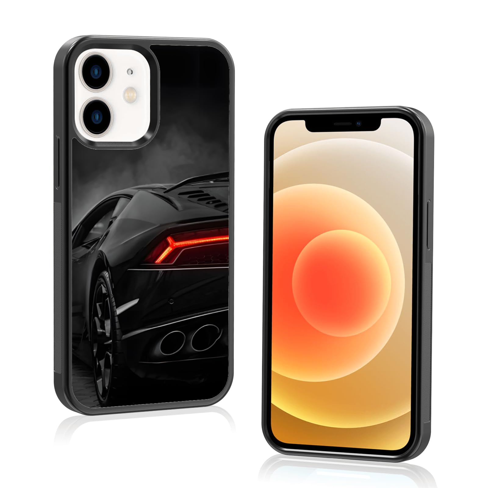 Axulimin Cool Sport Car Phone Case for iPhone 12 Mini Case for Men Teen Boys Kids Boys - 5.4Inch