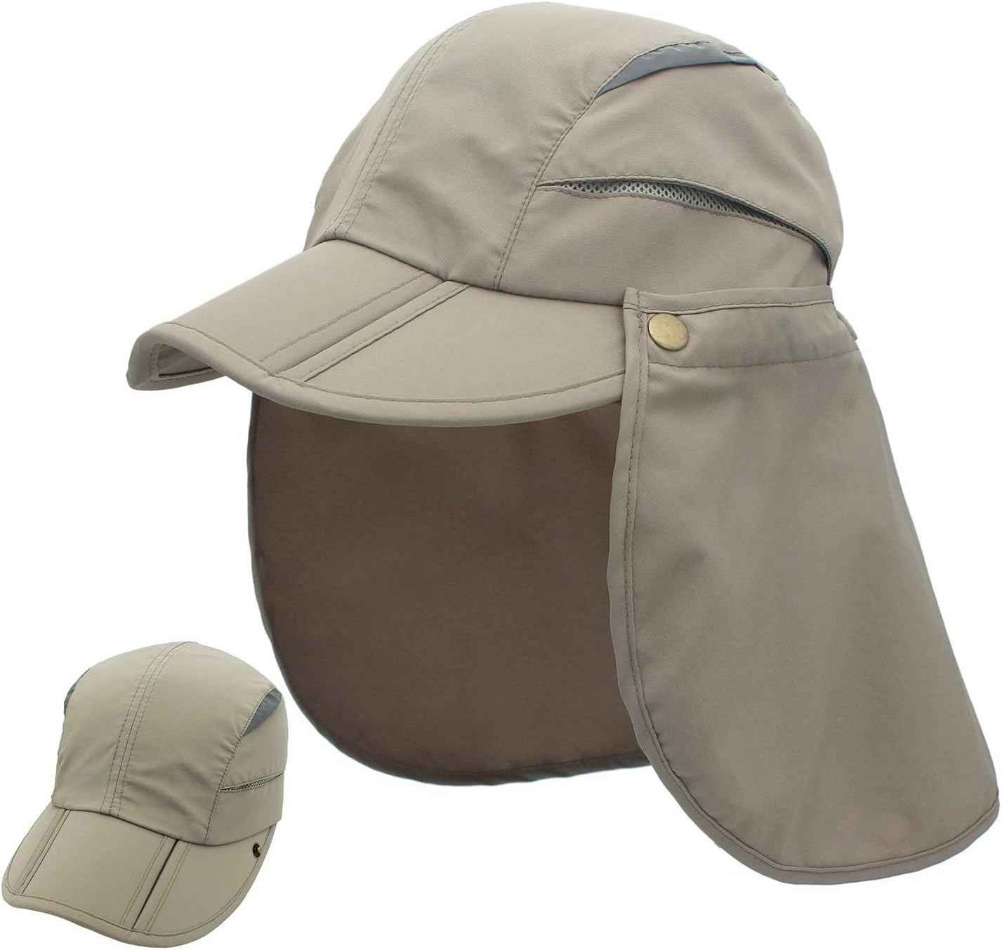Boys UPF 50+ Sun Protection Cap Quick Dry Baseball Hat Boys Sun Hat Fishing Hat with Neck Flap