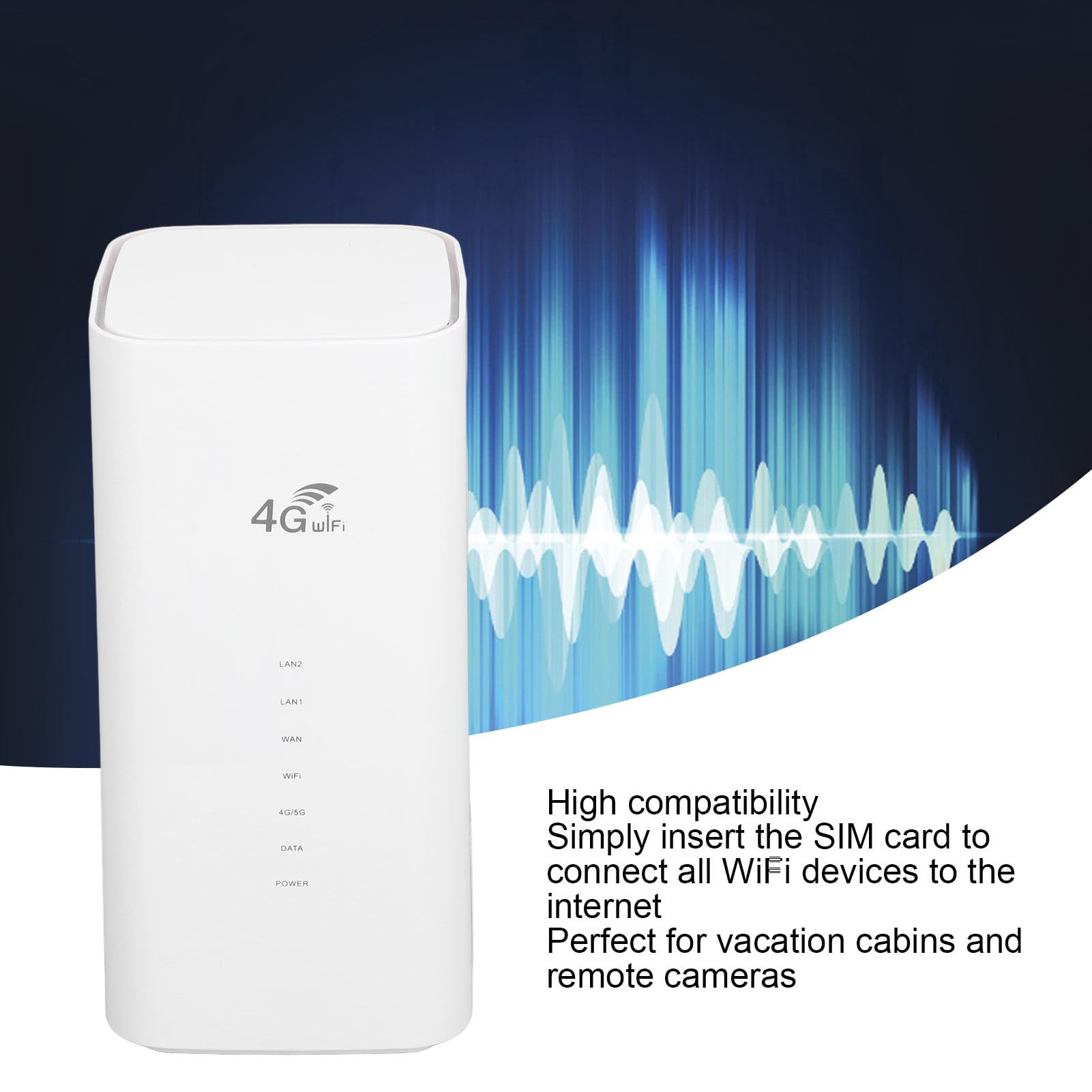 Router 4G LTE Wi-Fi 6 do Bezprzewodowego Internetu w Domu, Mobilny Hotspot WiFi 300Mbps Wymagana Karta SIM, Kieszonkowy Hotspot dla Regionu Europy i Azji w ponad 90 Krajach