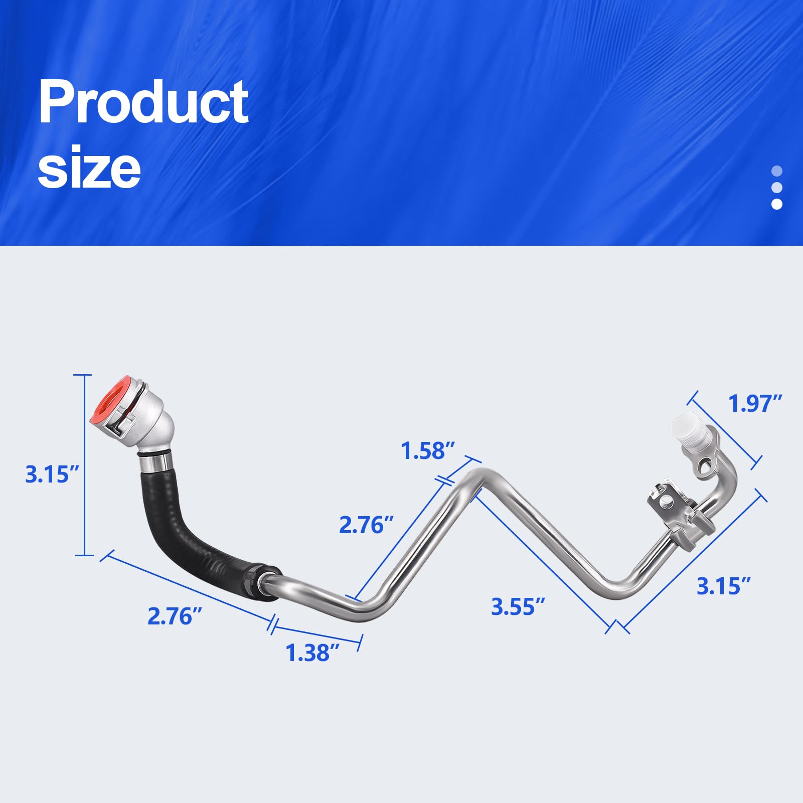 Amazon.com: 11537643226 Aluminum Connector Turbocharger Coolant  