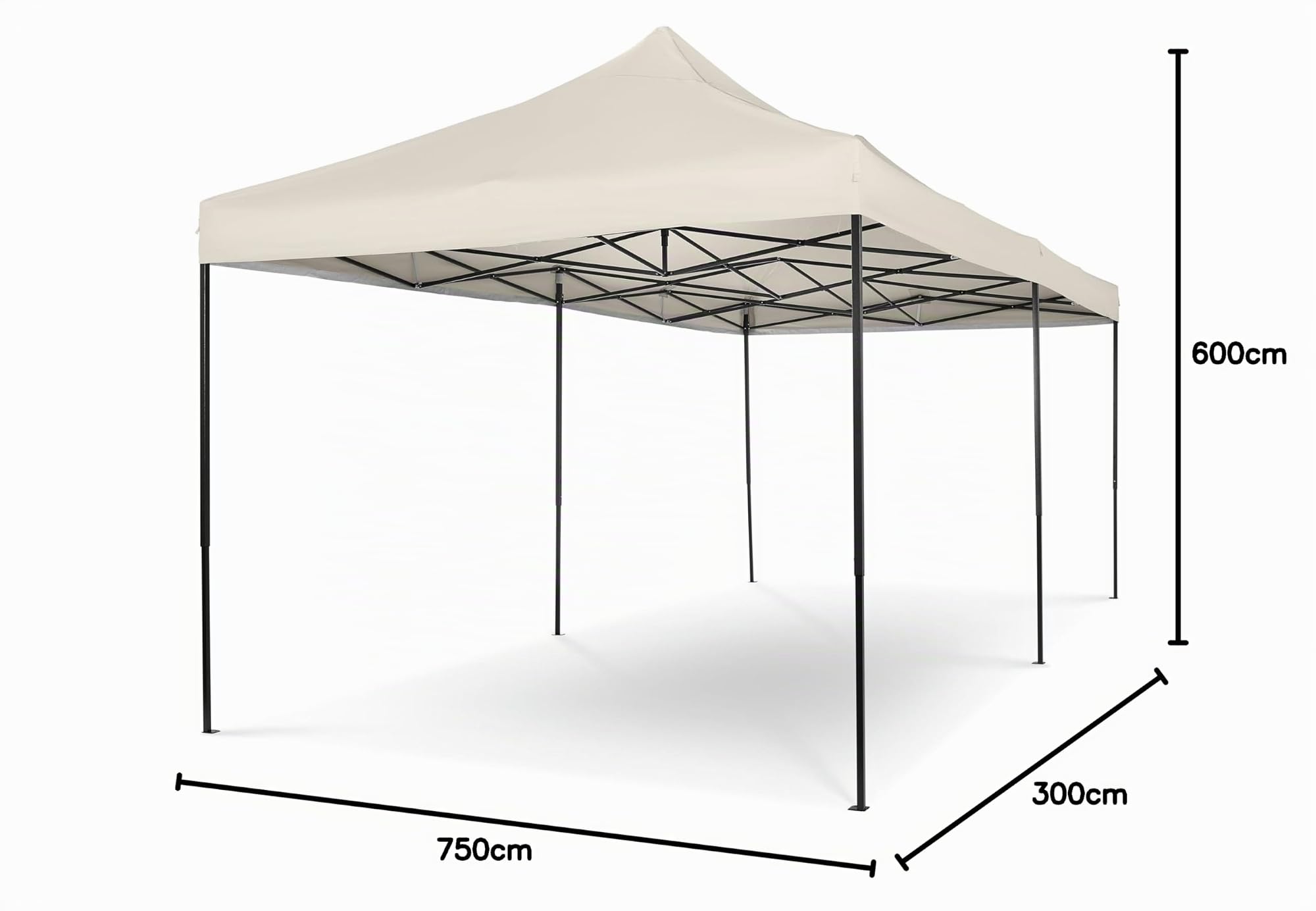 All Seasons Gazebos: Gazebo pop-up 3x6m completamente impermeabil - Crema
