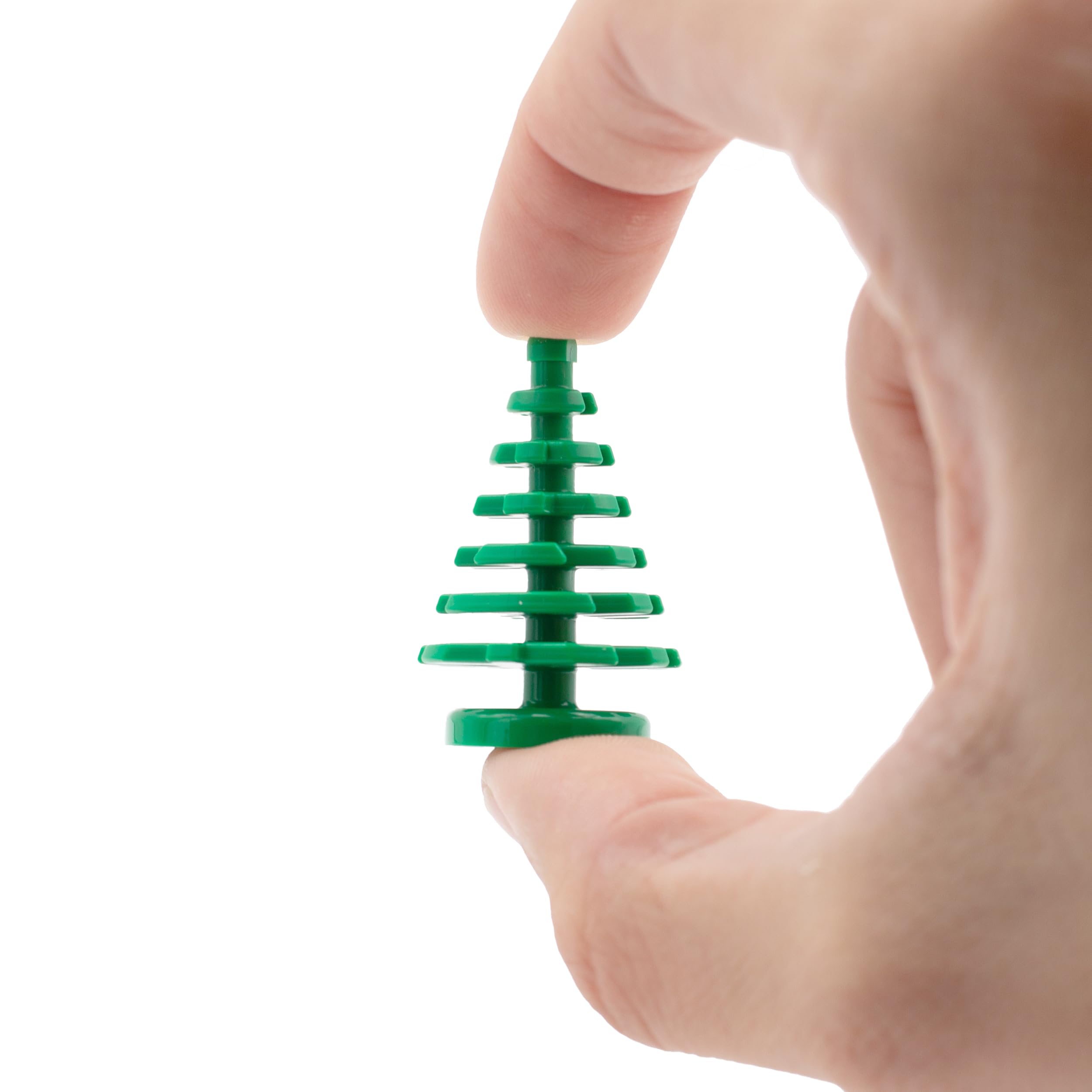 BRICK Flip Classic LEGO Christmas Tree Set of 100 Green Pine Trees - 3+ Years - 15cm x 3cm x 15cm, Small (15cm x 3cm x 15cm) - Image 4