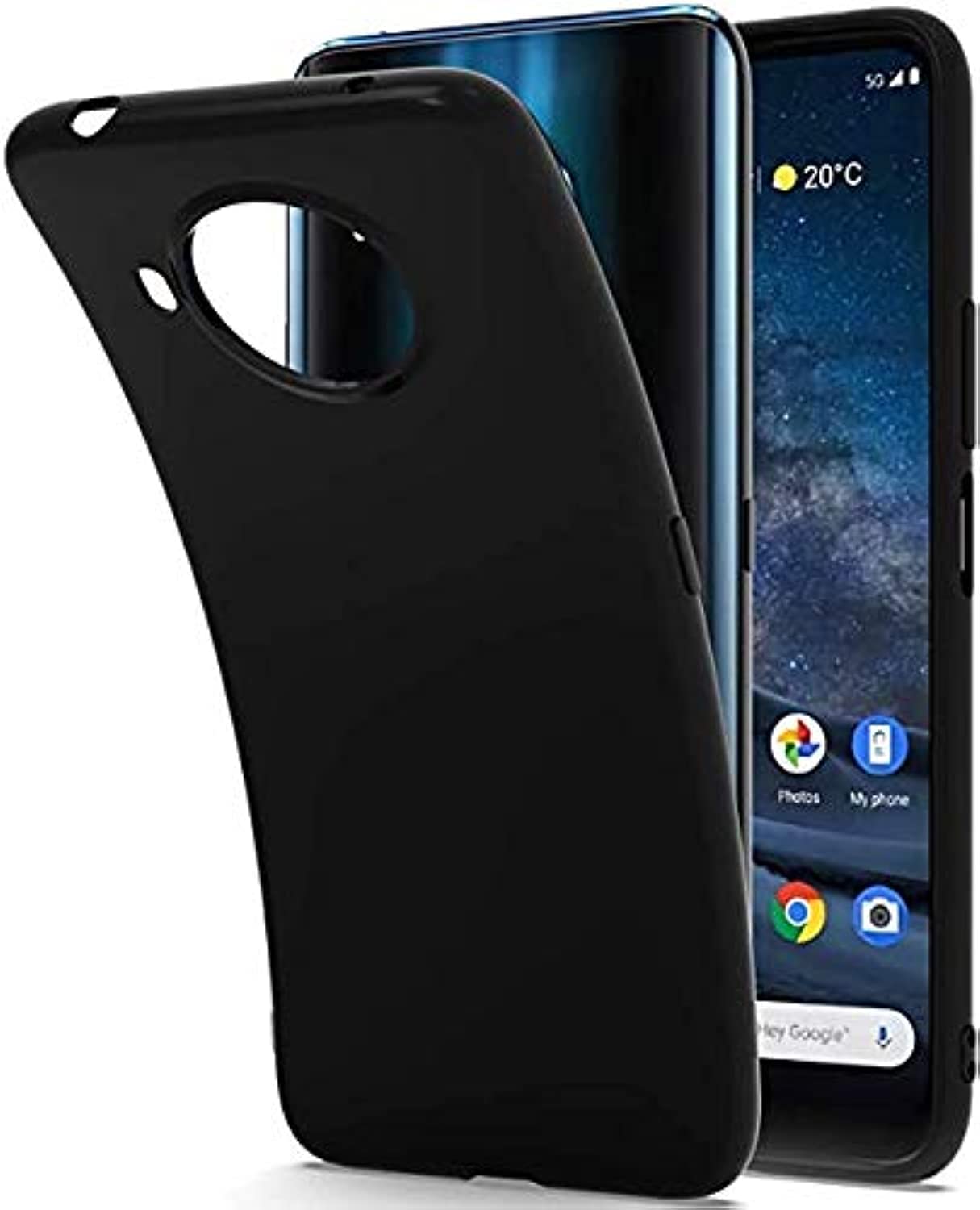 Nokia 8.3 Case Cover Rubberised Matte Soft Silicone TPU Flexible Back Case Cover for Nokia 8.3