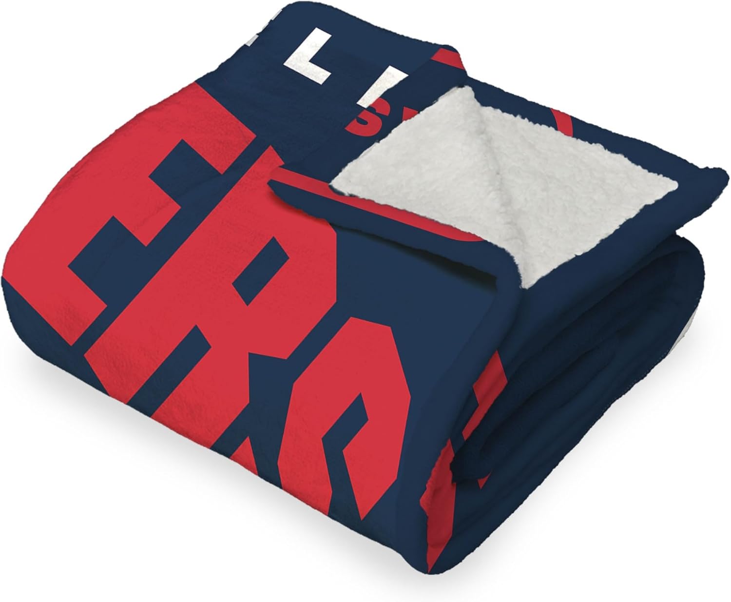 NORTHWEST NBA Los Angeles Clippers Silk Touch Sherpa Throw Blanket, 50" x 60", High Block