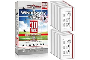 Window Fly Traps Indoor Clear (30 Pack): Eliminate Pesky Insects with Our...