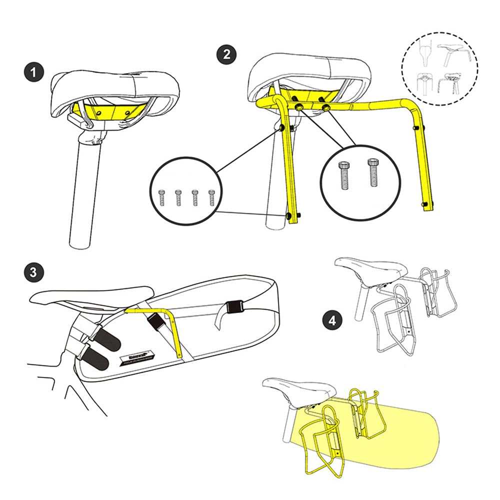 Stabilizzatore Per Borsa Da Sella Bici - Supporto Antioscillazione In Lega Alluminio - Foto 2