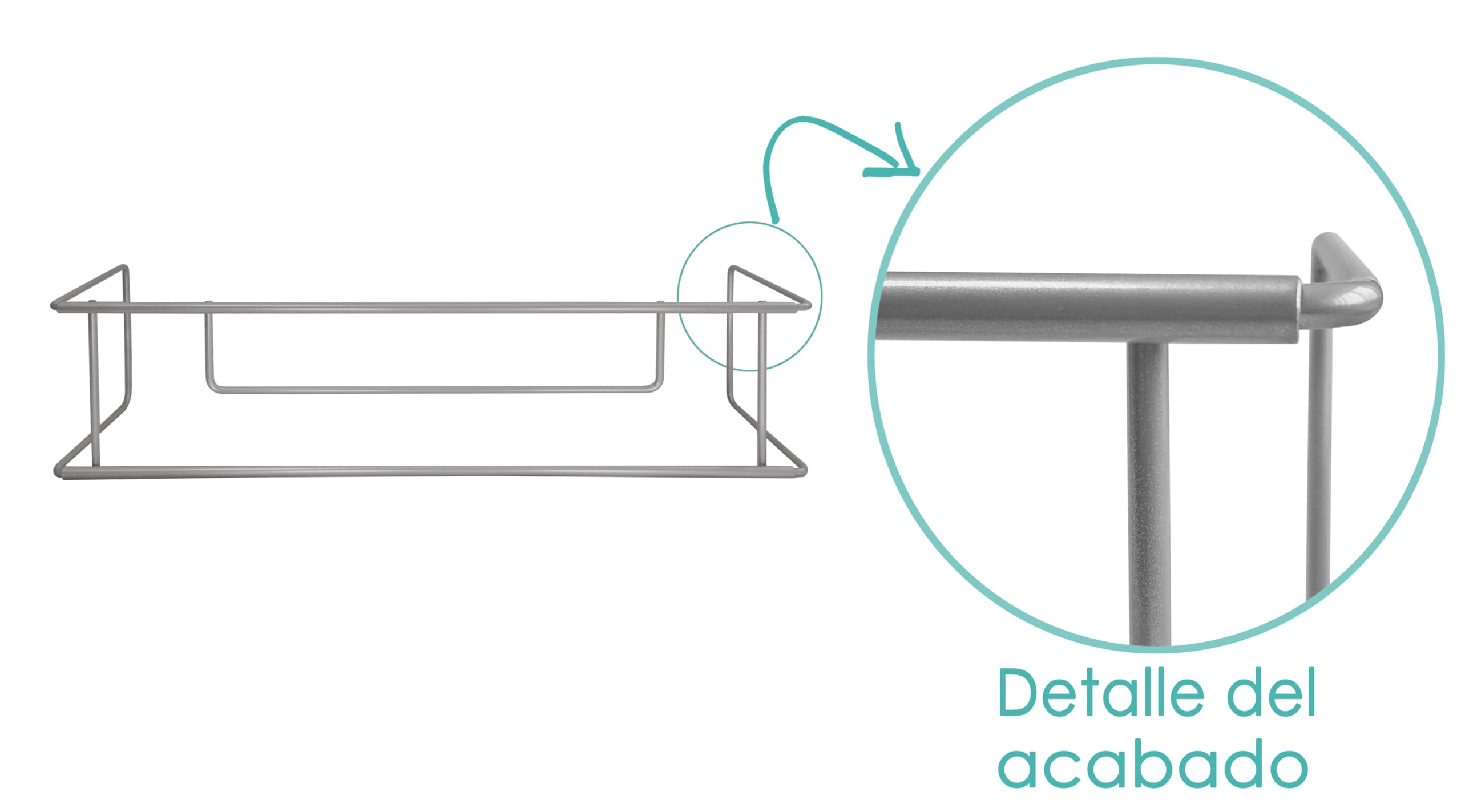 Balconcillo para Macetas, Portamacetas Ventana, Protector de macetas Ventana, Extensible 62-101 cm, Acero Lacado, Gris Plata | Incluye Tornillería