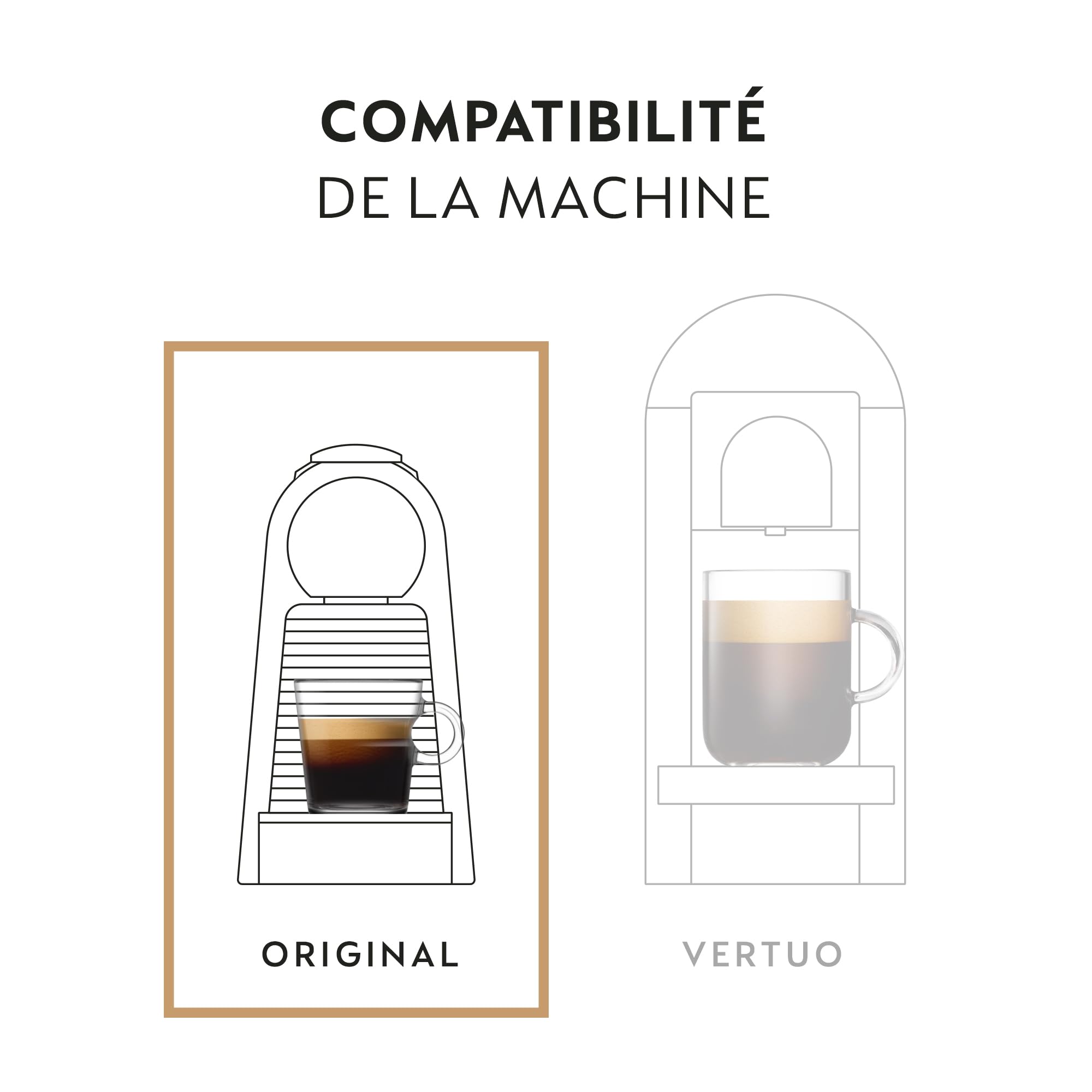 Nespresso Lot de 50 capsules de café Volluto Espresso