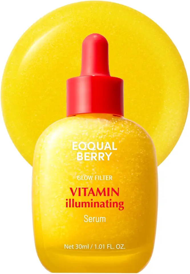 EQQUALBERRY Vitamin Illuminating Serum – Brightening Vitamin C Serum with Niacinamide | Strengthens skin barrier | Hydrates using Ceramide and Hyaluronic Acid, 1.01oz | holiday gifts / 30ml