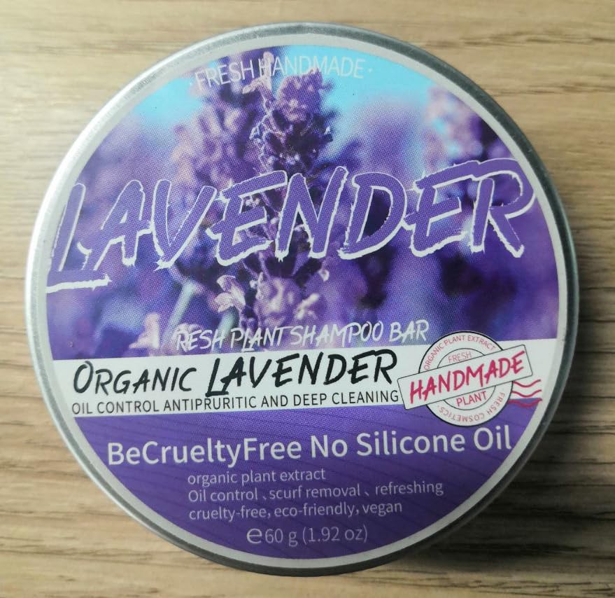 Miniatura 8 de Barra de champú de lavanda para el cabello, jabón de champú de lavanda, limpieza profunda para prevenir la pérdida de cabello, barra de champú de