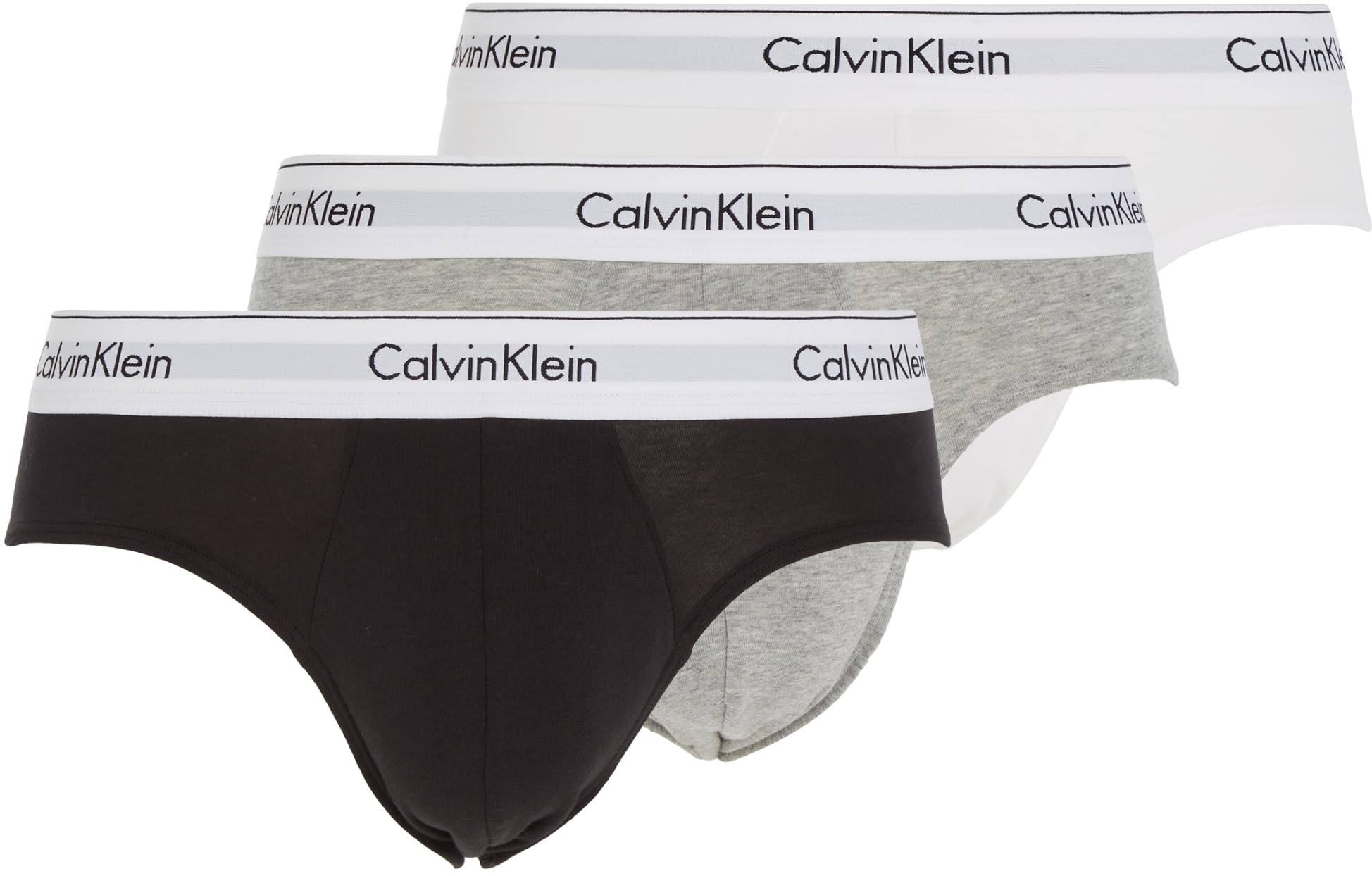 Calvin Klein Hip Brief 3pk 000nb2969a Boxer Briefs de Cadera Hombre (Pack de 3)