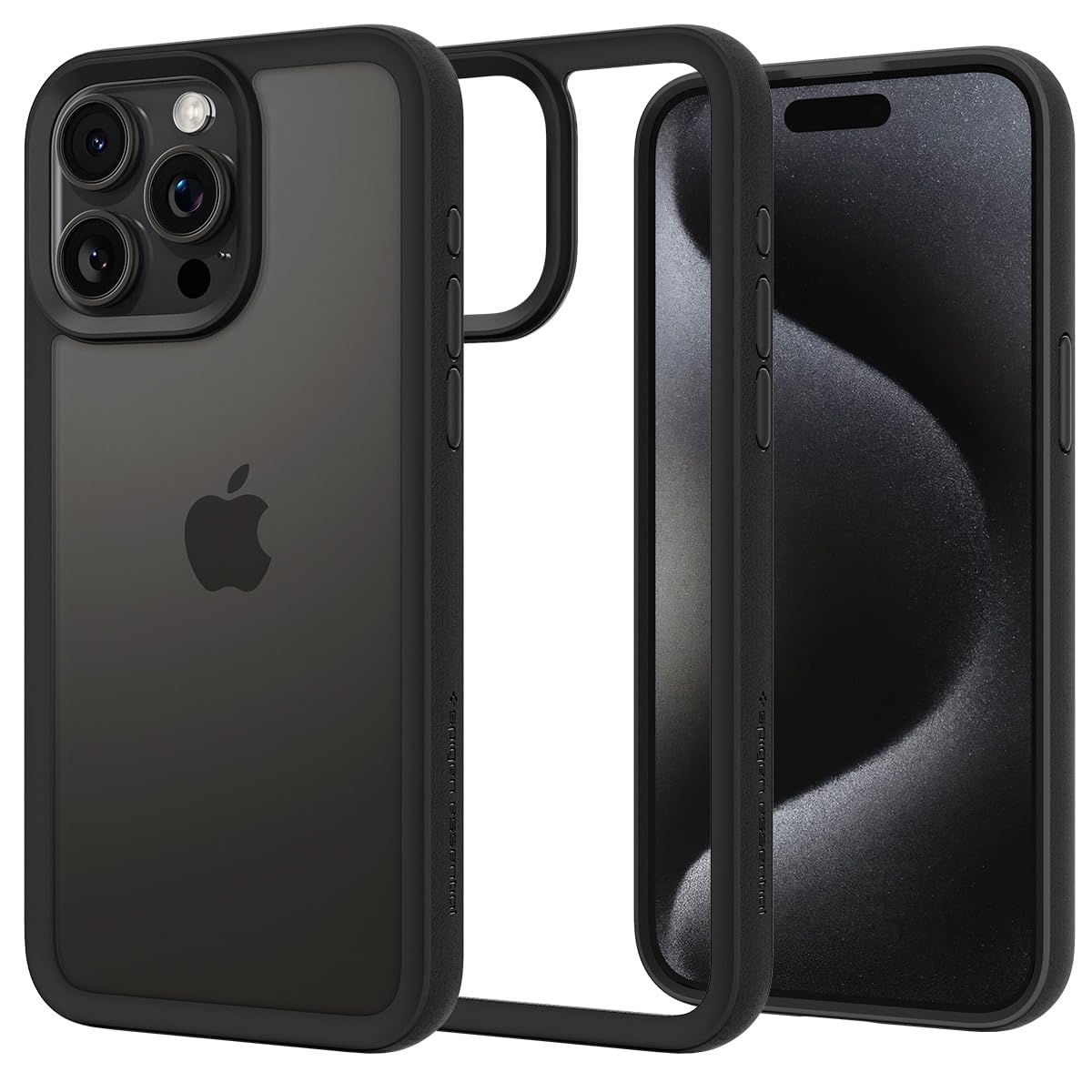 Spigen Essential Sand Crystal Back Cover Case Compatible with iPhone 15 Pro (TPU + Poly Carbonate | Matte Black) (B0CJV6TWSB) Amazon Price History, Amazon Price Tracker