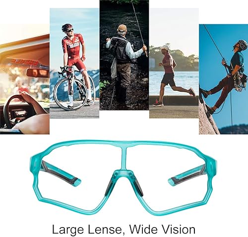 Miniatura 7 de ROCKBROS Gafas de sol fotocromáticas para hombres y mujeres gafas de ciclismo deportivas protección UV resistentes al viento gafas de bicicleta para