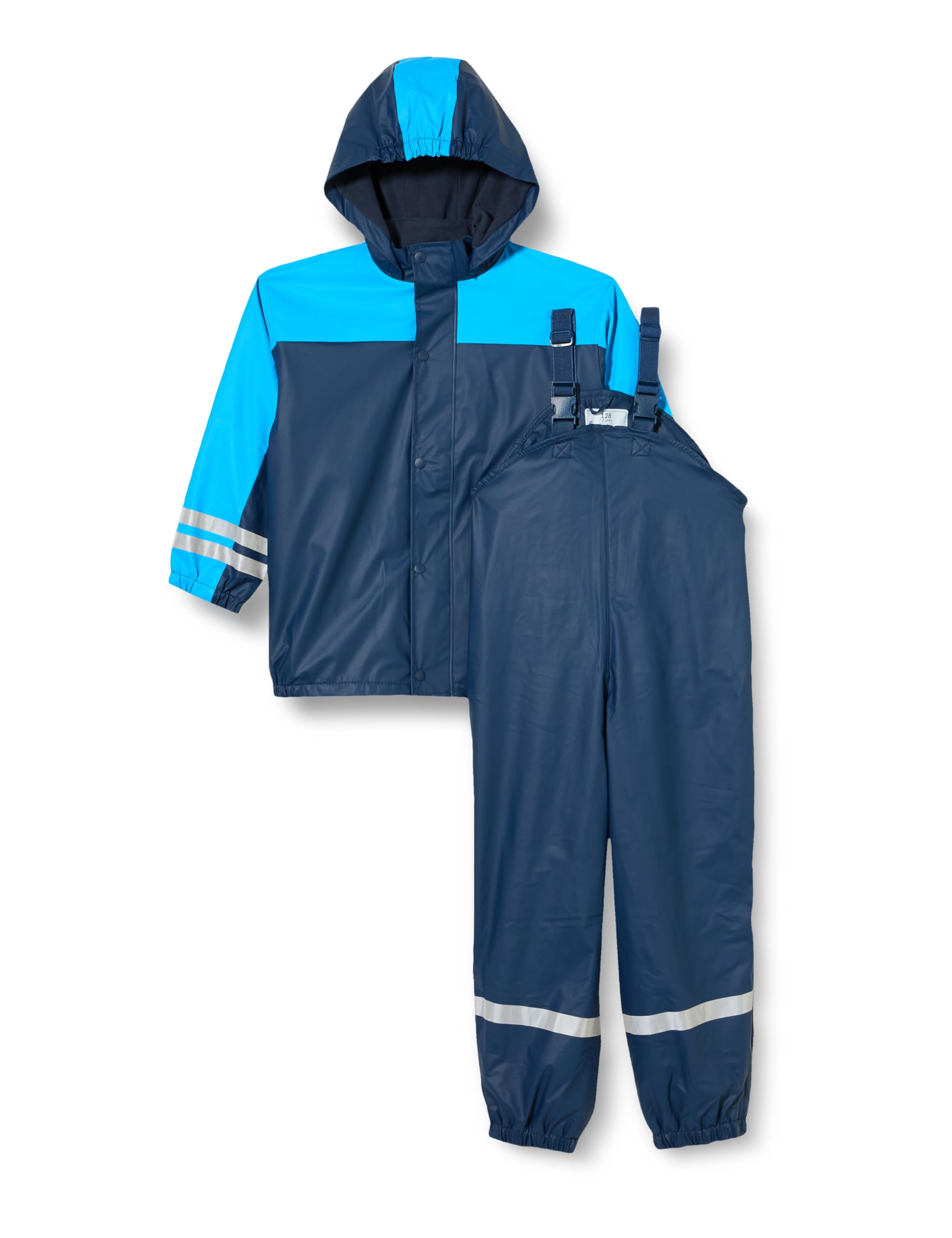Playshoes Unisex Kinder Regen-anzug mit Fleece-futter Warmer Wasserdichter Matschanzug Regenbekleidung (1er Pack)