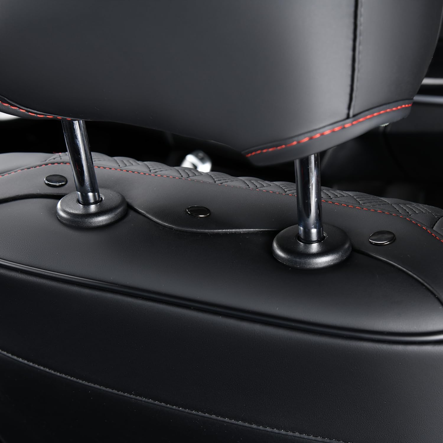 FLORICH Juegos de Funda de Asiento universales 5 plazas, Protector de cojín de Asiento para automóviles de Cuero Artificial Impermeable y Transpirable, Adecuado para la mayoría de los vehículos