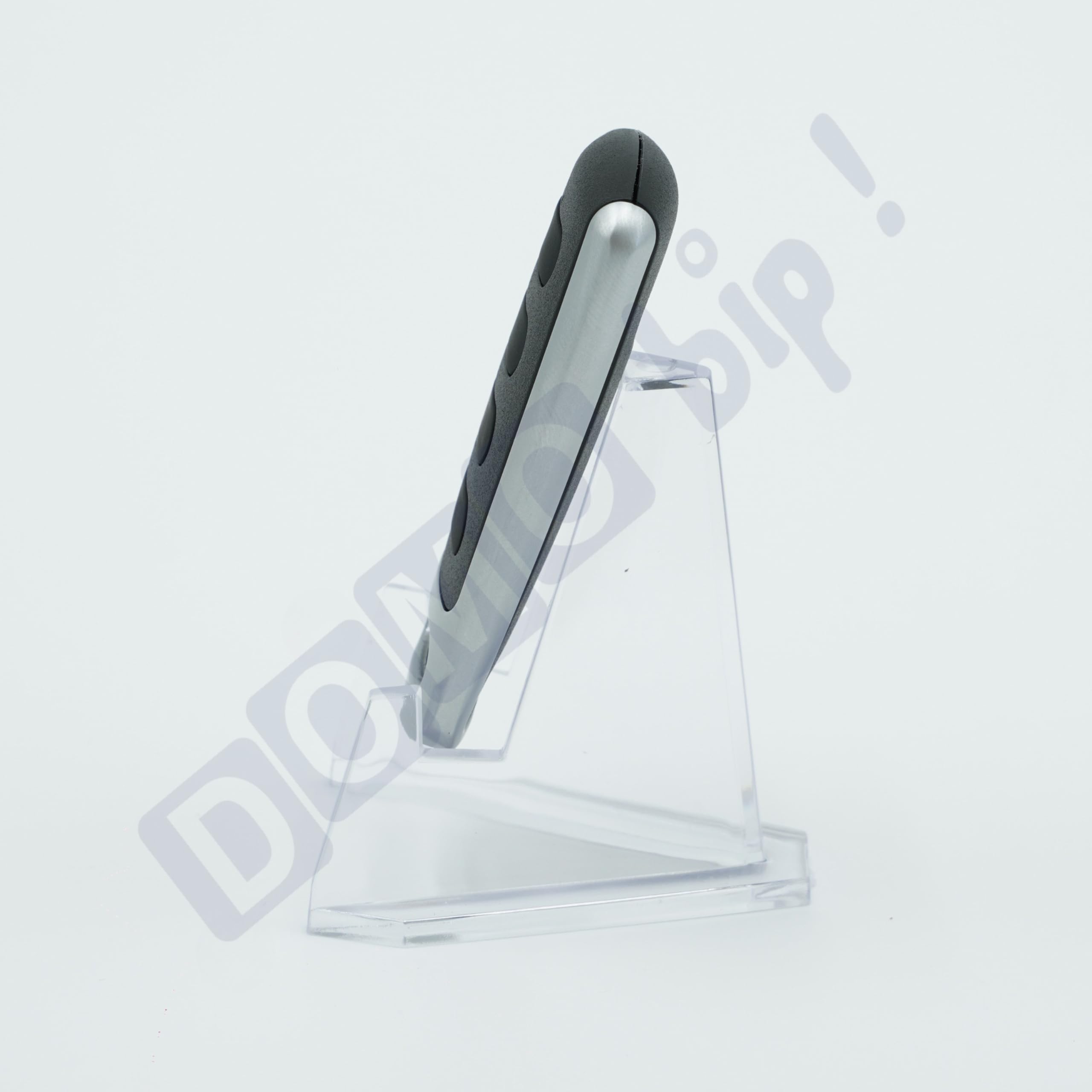 Télécommande TVMIO868A04 – 4 Canaux – 868 MHz – Rolling Code – Compatible Mio/TVMIO – Remplace TXP et TVTXP - Programmation par Duplication + 1 Porte-clés DOMOBIP (Noir et Alu - Lot de 2)