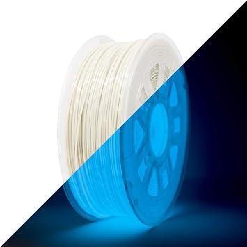 Gizmo Dorks Low Odor ABS 3D Printer Filament 3mm 2.85mm 1kg, Glow in The Dark Blue