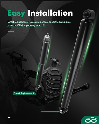 Miniatura 6 de SCITOO - Amortiguadores traseros para Mercedes-Benz se adapta a 2010-2017 para Mercedes-Benz Sprinter 2500 Amortiguadores 343484 Amortiguadores -