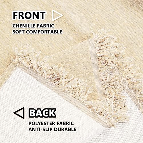 Meetsky Couch Cover Sectional Sofa Covers L Shape Couch Cover Sofa Throw Cover X-Large Sofa Slipcover For Reclining Multi-Use Decorative Couch Protector For Pets, 71" X 118", Beige #TOP3