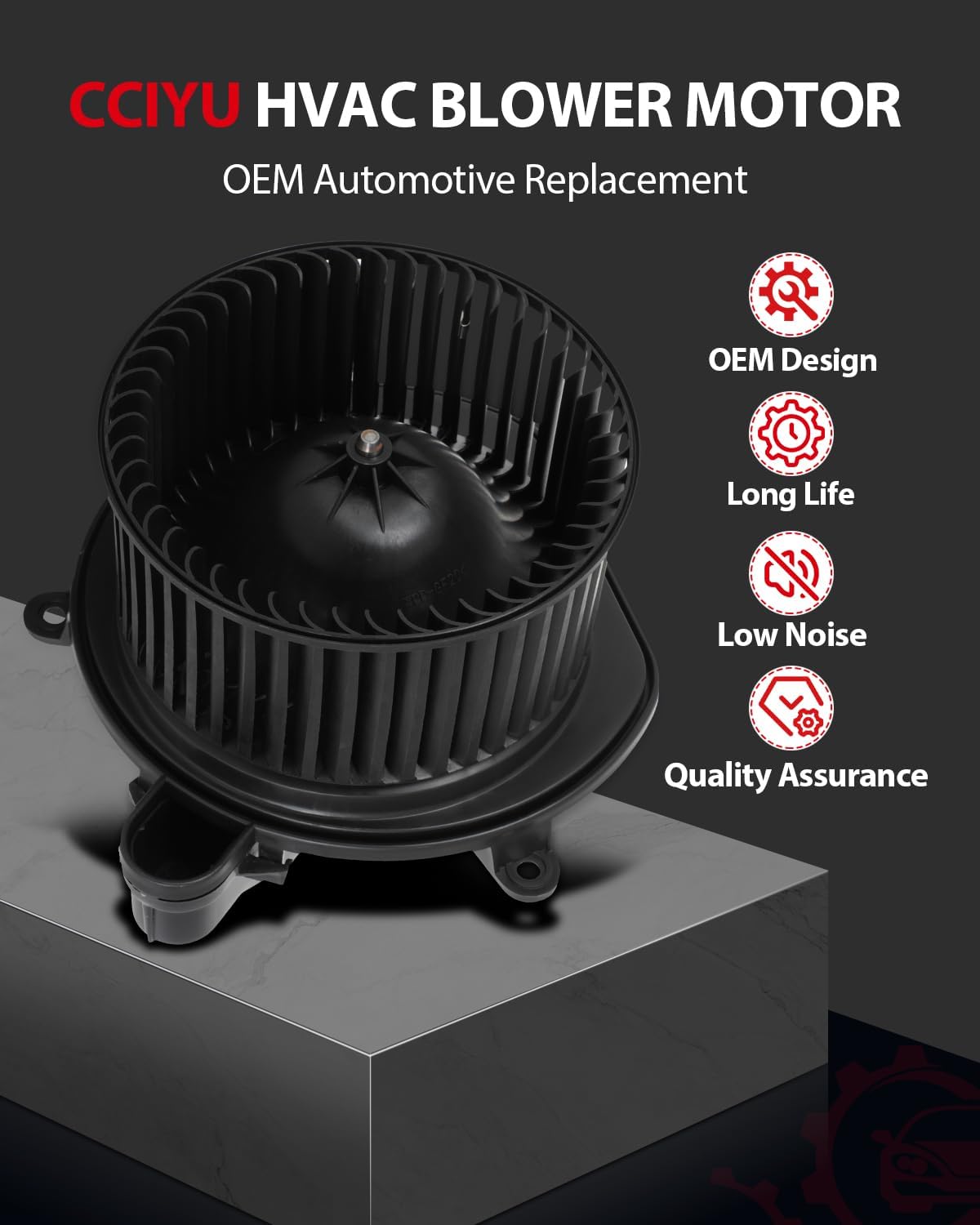 CCIYU Blower Motor Fit for Jeep Commander XK/Grand Cherokee WK 2006-2010 Sport Limited Premium S Overland Base 65 Aniversario Edition North Laredo SRT8 SRT AC Blower Motor 700168 75806 Replacement