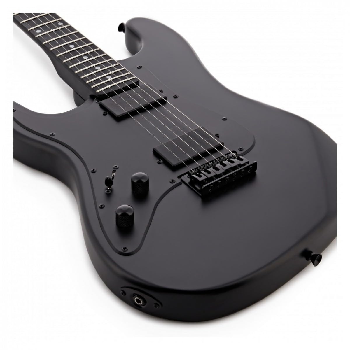 Linkshänder E-Gitarre HH LA Select von Gear4music, Blackout